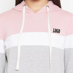 Nouvelle arrivée dernière conception couleur bloc survêtement pour les femmes coton prix de gros couleur bloc manches longues survêtement pour les femmes - Product Image 2