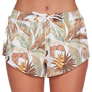 Pantalones cortos deportivos para correr en la playa de verano para mujer, LICRA transpirable de secado rápido con logotipo personalizado con patrón lavado, venta al por mayor para niñas y mujeres - Product Image 2