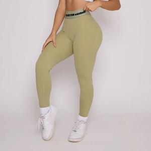 Leggings de Punto de Cintura Alta con Compresión Elástica, Pantalones de Yoga Transpirables con Efecto Push-Up, Estilo Hip Hop, Ropa Casual para Todas las Temporadas - Product Image 3