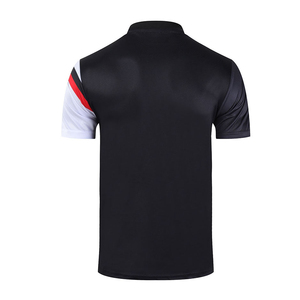 T-shirts à manches courtes en tricot uni pour hommes, en élasthanne/polyester, coupe ajustée, légers, séchage rapide, haute qualité, impression sportive - Product Image 3