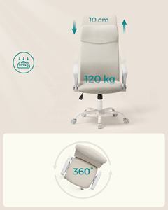 SONGMICS <span class=keywords><strong>Chaise</strong></span> inclinable pivotante design moderne <span class=keywords><strong>Chaise</strong></span> d'ordinateur en maille <span class=keywords><strong>Chaise</strong></span> <span class=keywords><strong>de</strong></span> <span class=keywords><strong>bureau</strong></span> ergonomique exécutive - Product Image 6