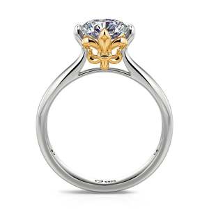 Bague Jeulia Love's Messenger Iris en argent sterling à coupe ronde et grappe de pierres - Product Image 1