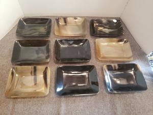 Plat à fruits en corne de buffle sculptée naturelle, vaisselle de luxe faite à la main - Product Image 5