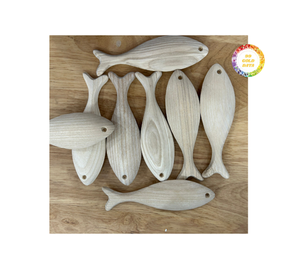 Creative Wooden Fish <b>Crafts</b> Handmade Wood Fish For Kids To Paint <b>DIY</b> Educational Wooden Fish Decoration Home Decor <b>Toy</b> - Product Image 4