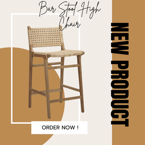 เก้าอี้หวายสานแบบไม่มีแขนแบบเรียบง่ายทันสมัยการผลิตที่ดีเฟอร์นิเจอร์ในบ้านสำหรับห้องครัวอพาร์ทเมนต์วิลล่า - Product Image 5