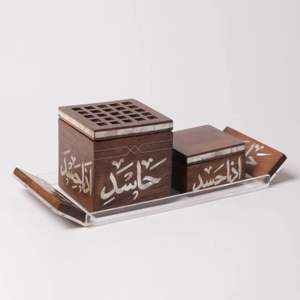 Meilleure vente de bois nacre incrustation Mubkhar pour le Ramadan Eid vacances fabriqués à la main de haute qualité en gros du Vietnam - Product Image 2