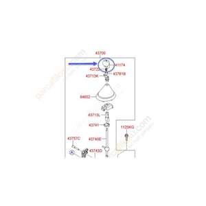 Poignée de levier de vitesses pour Hyundai I20 2008-2012 Compatible avec les modèles 1.4 et 1.2 litres 1.4 CRDI 437521J200 - Product Image 1