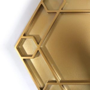 Meilleure vente plateau décoratif en laque au design moderne plateau octogonal écologique de haute qualité en métal durable et écologique - Product Image 4