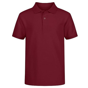 OEM Men's Polo for Shirt High Quality Breathable Eco-Friendly <b>Compressed</b> Polyester/Cotton Short Sleeve Front Heat-Transfer - Product Image 4