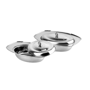 Serveur à curry World King en acier inoxydable avec couvercle - Product Image 1