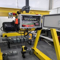 Palans électriques télécommandés sans fil pour le levage de charpentes en acier en hauteur sur les chantiers de construction