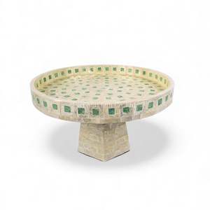 Support à nourriture en nacre fait à la main pour la présentation de nourriture, de desserts et de fruits de mer, coquille naturelle du Vietnam - Product Image 1