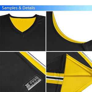 Maillot de basket-ball pour homme sans manches, design tendance, impression lumineuse personnalisée, antibactérien, haute qualité, 100% polyester - Product Image 5