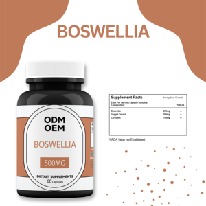 Extrait de Boswellia Serrata de marque privée OEM avec extrait de Guggul 60 capsules sans danger pour les adultes non enceintes - Product Image 2