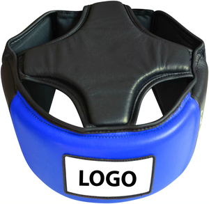2024 Venta al por mayor Entrenamiento profesional Protectores de cabeza unisex Cascos de boxeo de cuero personalizados de alta calidad - Product Image 4
