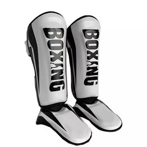 GAF Special Shin And Instep Guard Cuero genuino Kick Boxing Training Muay Thai Shin Instep Guard Cuero barato - Product Image 2