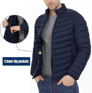 Venta al por mayor de ropa de calle de invierno unisex personalizada cálida ecológica impermeable a prueba de viento con capucha chaqueta acolchada estilo de calle alta - Product Image 4