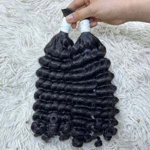 Extensiones de Cabello Humano Virgen Ondulado Vietnamita a Granel para Estilistas, 100% Alineado con la Cutícula, Doble Trama a Máquina, Todos los Colores - Product Image 5