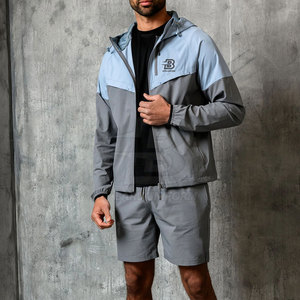 Precio al por mayor Windbreaker Winter Hoodies Set 100% Poliéster Transpirable Windbreaker Hoodie Set para la venta - Product Image 4