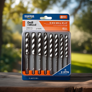 8-Piece <b>Wood</b> <b>Drill</b> <b>Bit</b> Set 3-10mm in Plastic Box - Product Image 3