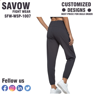 Wholesale ODM <b>Women's</b> Ultra-Soft <b>Lounge</b> Joggers Sweatpants Athletic Yoga <b>Pants</b> Pockets Breathable Quick Dry Drawstring Closure - Product Image 4