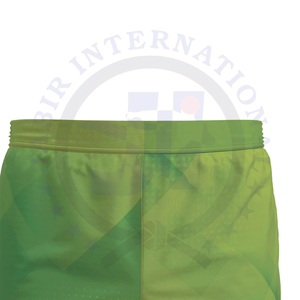 Pantalones cortos de satén de secado rápido ecológicos personalizados 100% poliéster cintura elástica media tejido impermeable con impresión por sublimación - Product Image 4