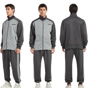 Ensembles de survêtements pour hommes, survêtement à manches longues et à fermeture éclair, vestes et pantalons actifs, tenues 2 pièces - Product Image 2