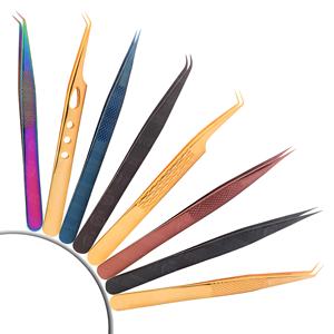 High Precision Lash Extension Tweezers Wholesale Professional Eyelash Tweezers Stainless Steel Salon Lash <b>Tools</b> - Product Image 5