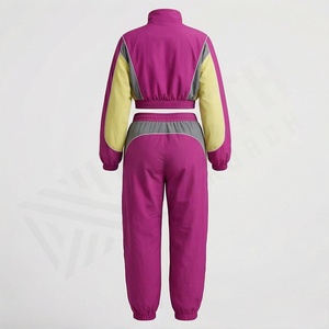 Chaqueta cortavientos con capucha para mujer, de invierno, con dos paneles, para correr, con cordón ajustable, con franjas laterales, personalizable, reversible, atlética - Product Image 2