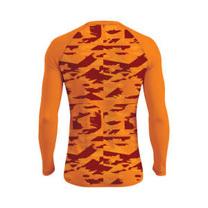 Transfert de chaleur imprimé séchage rapide 220g manches longues MMA Gym Fitness Compression Rash Guard - Product Image 3