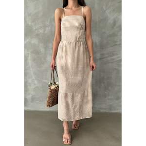 Robes décontractées Topshow à bretelles fines, longueur cheville, options de vente en gros disponibles - Product Image 2