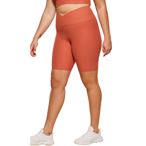 Pantalones Cortos Deportivos de Talla Grande para Mujer, Transpirables, de Cintura Alta, Elásticos, para Ciclismo, Fitness, Entrenamiento, con Logotipo Personalizado - Product Image 3