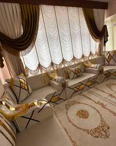 Sièges au sol orientaux, canapé ethnique, canapé Majlis arabe, canapé de style ottoman, ensemble Jalsa arabe, sièges au sol orientaux de luxe - Product Image 2