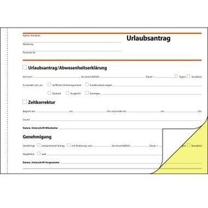 SIGEL DIN A5 Formulario de Aplicación Autocopiativo para Fiestas, 2 x 40 Hojas, 1 Copia, Papel Autocopiativo - Product Image 1