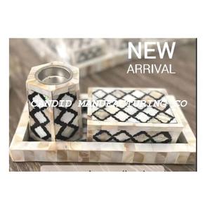 Arabic Bakhoor Burner <b>Indian</b> Mother of Pearl Tray <b>Set</b> With Box and Burner Incense Bakhoor <b>Jewellery</b> Box - Product Image 2