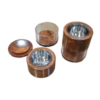 Nouveauté Brûleur à encens arabe en bois et acrylique Medkhan Bakhoor de haute qualité Porte-encens pour cadeau de Ramadan et de l'Aïd