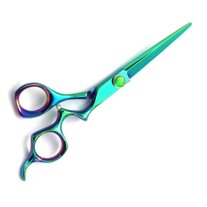 กรรไกรตัดผมแบบเคลือบสีพร้อมที่จับแฟนซีสำหรับช่างตัดผมและร้านทำผม - Product Image 5