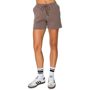 Shorts de Felpa para Mujer, Elegantes, de Algodón, Textura Suave, Estilo Deportivo Informal, Relajados, Tendencia Urbana de Verano - Product Image 1