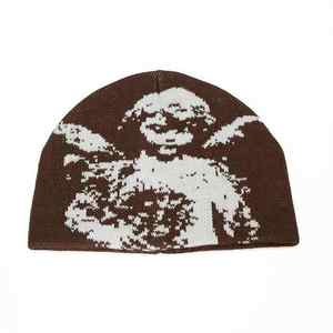 Bonnet en jacquard tricoté de haute qualité imprimé sur toute la surface Casquette décontractée d'hiver durable avec logo personnalisé - Product Image 5