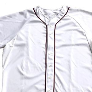 Maillot de baseball personnalisé maille de polyester à manches courtes col rond séchage rapide évacuation de l'humidité pour unisexe - Product Image 2