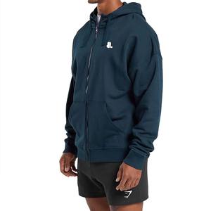 Nueva Sudadera con Capucha de Invierno para Hombre, 100% Algodón, Color Sólido Personalizado, con Logotipo Frontal de Estilo Vintage, Servicio OEM - Product Image 3