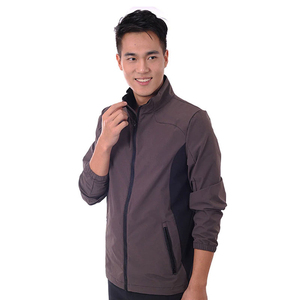 เสื้อแจ็กเก็ตผู้ชายแขนยาวผ้านิ่มปกตั้งสำหรับกิจกรรมกลางแจ้ง - Product Image 6