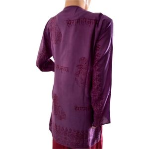 Alta calidad alta calidad Om Kurta 100% tela de algodón precios al por mayor ropa Lisa personalizada Anti Technics artículo estilo para exportación - Product Image 2