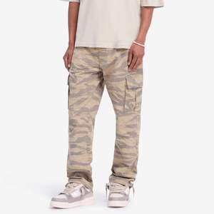 Pantalones cargo casuales para hombre Dawn Sandstone Black Stylish Baggy Fit con almacenamiento funcional - Product Image 6
