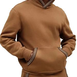 Sudadera con Capucha Extra Grande para Hombre, 500GSM, Estilo Urbano, Invierno, 100% Algodón, Felpa, Color Sólido, Informal, con Logotipo Personalizado, Venta al Por Mayor OEM - Product Image 5