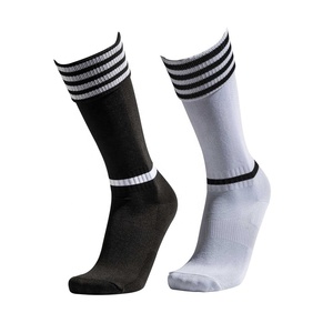 2024 mode automne hiver tricot hommes femmes couleur unie rayé coton peigné équipage coton chaussettes chaussures unisexe broderie Logo - Product Image 4