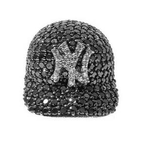 Colgante de tapa de diamante de moissanita redonda en blanco y negro, encantos finos de Hip Hop con estilo - Product Image 3