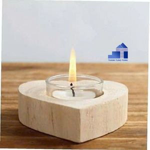 In-demand Wholesale Luxury Driftwood Candle Holders <b>Wood</b> <b>Heart</b> Candle Holder for Home Decoration from Vietnam Factory - Product Image 1