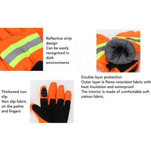 Guantes de bombero de moda para hombre de peso ligero de Material sólido 2025 PK logotipo personalizado diferentes colores transpirables para exteriores 2025 - Product Image 5