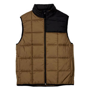 Chaleco acolchado informal para hombre, chaqueta personalizada sin mangas con cuello levantado Reversible ligero de invierno, prendas de vestir exteriores - Product Image 3